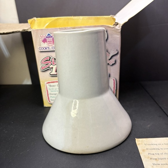 Cooks Choice  Sittin' Chicken  Ceramic  Steamer Original Box Beer Can Turkey - Picture 9 of 12